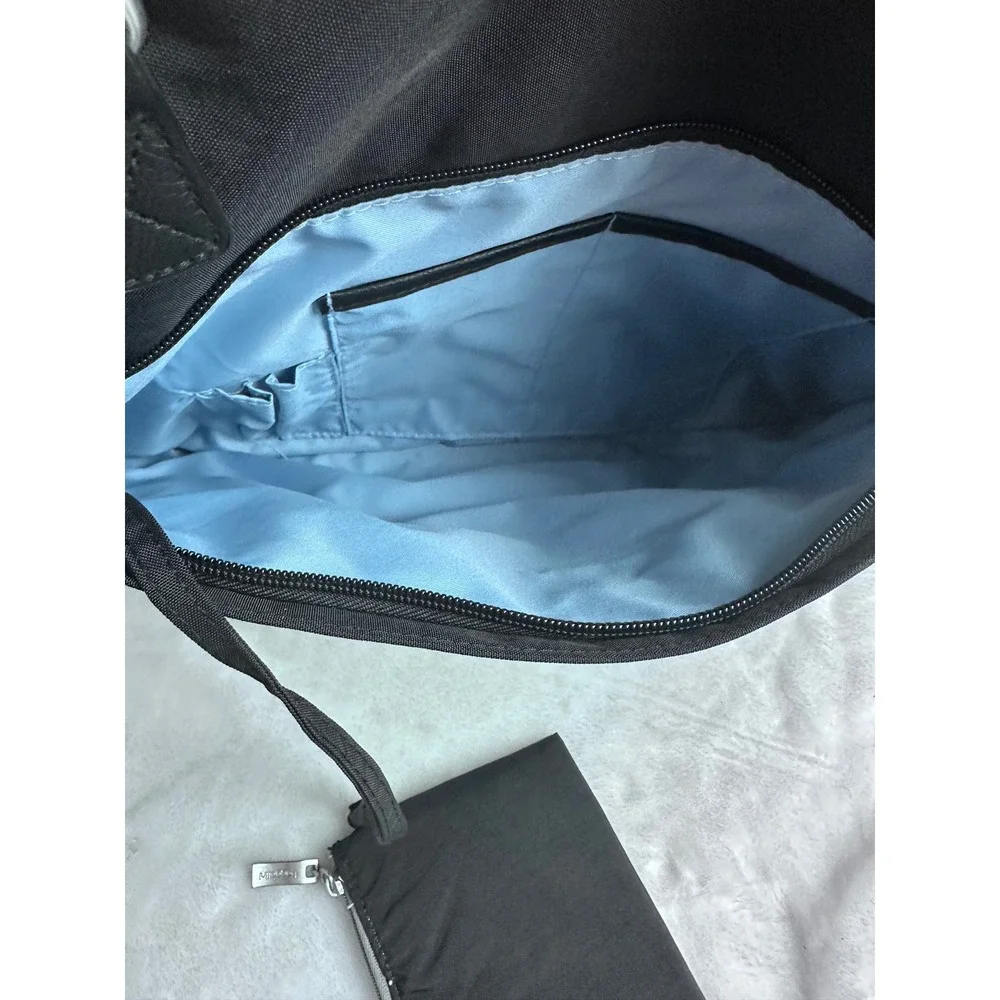 Baggallini Overnight Expandable Laptop Tote Large Black RFID Wristlet Travel Bag